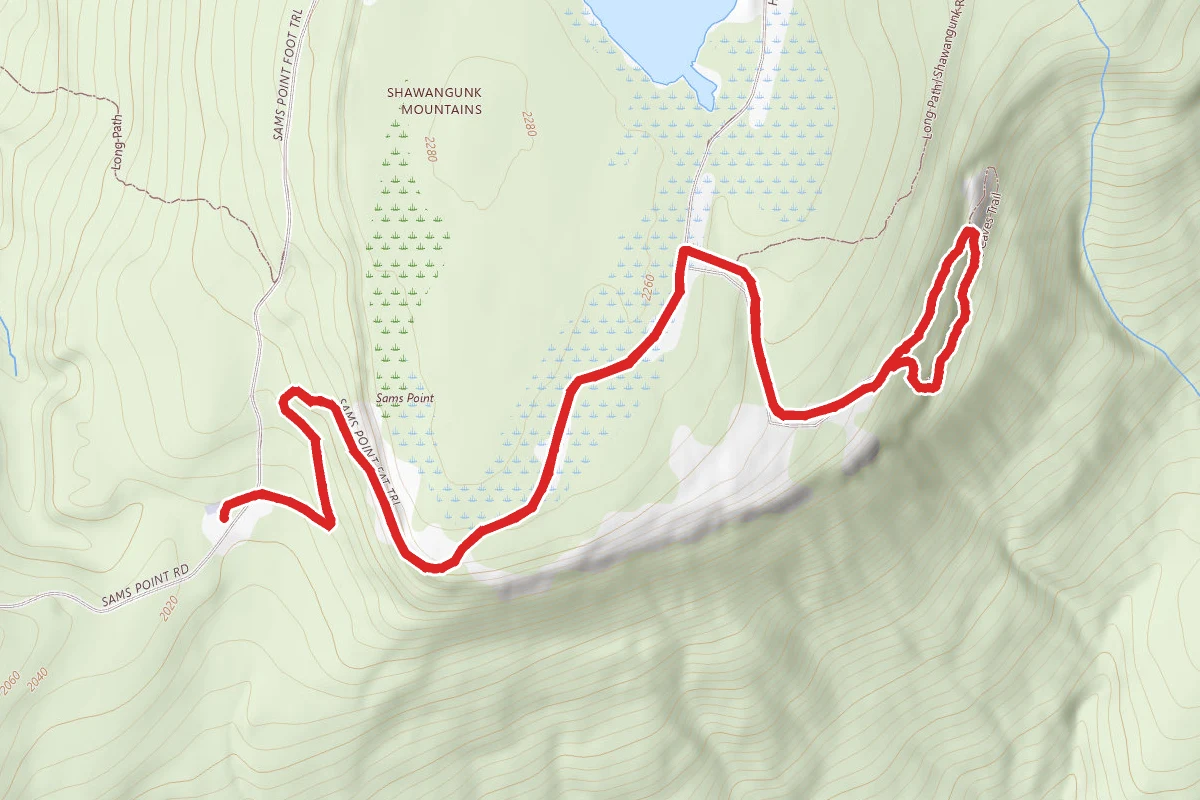 Sam's Point Overlook to Ice Cave Trail