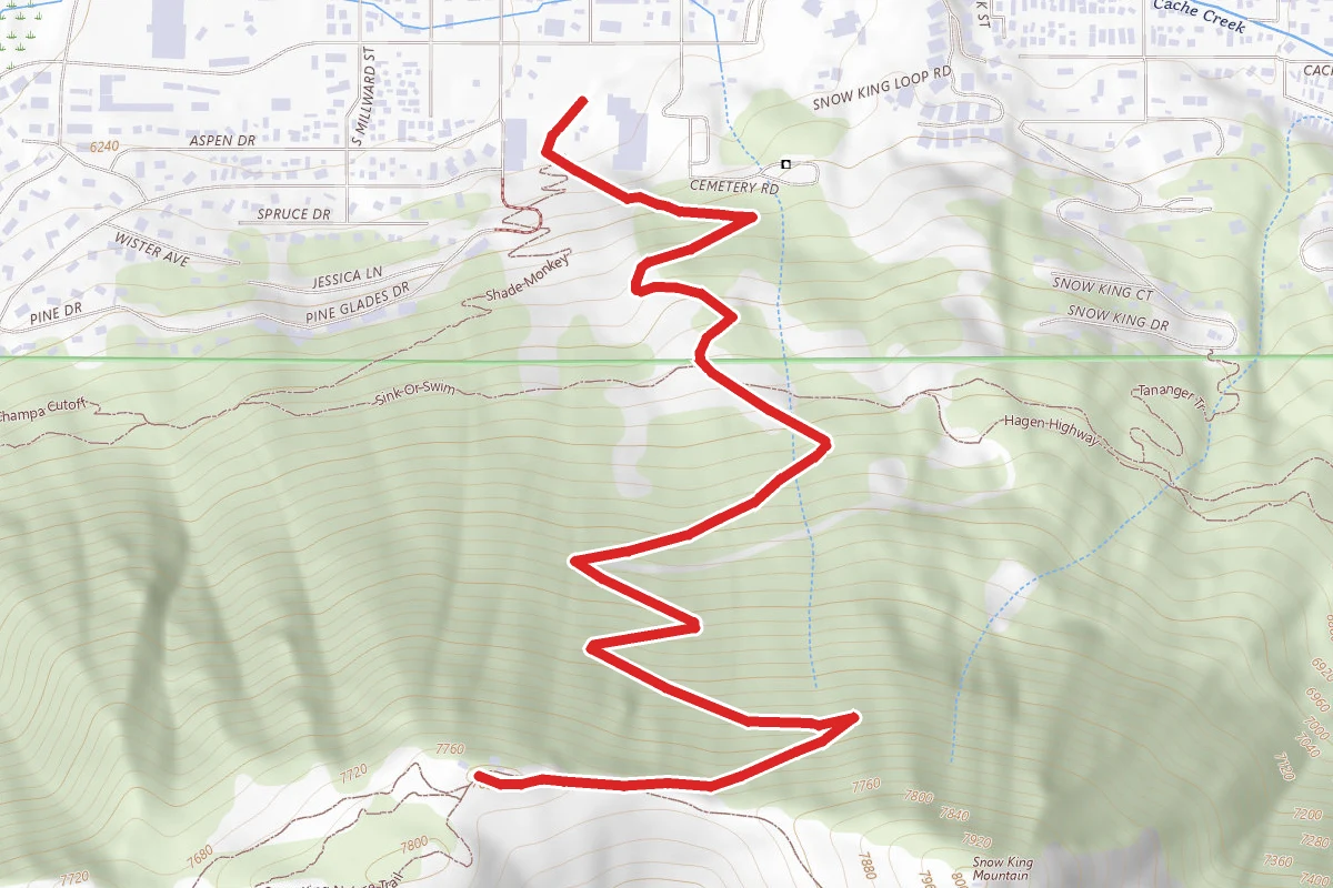 Snow King Summit via Slow Trail