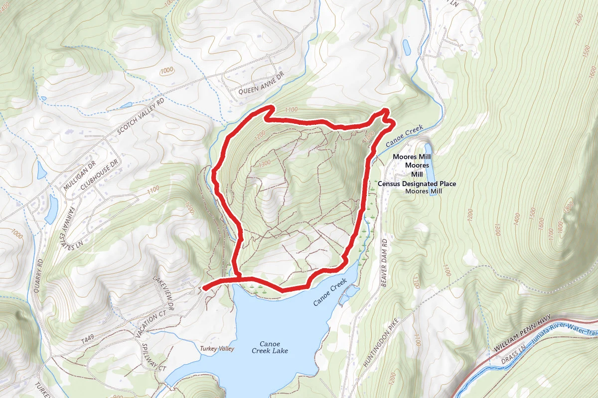 Beaver Pond to Moore's Hill to Mattern Loop