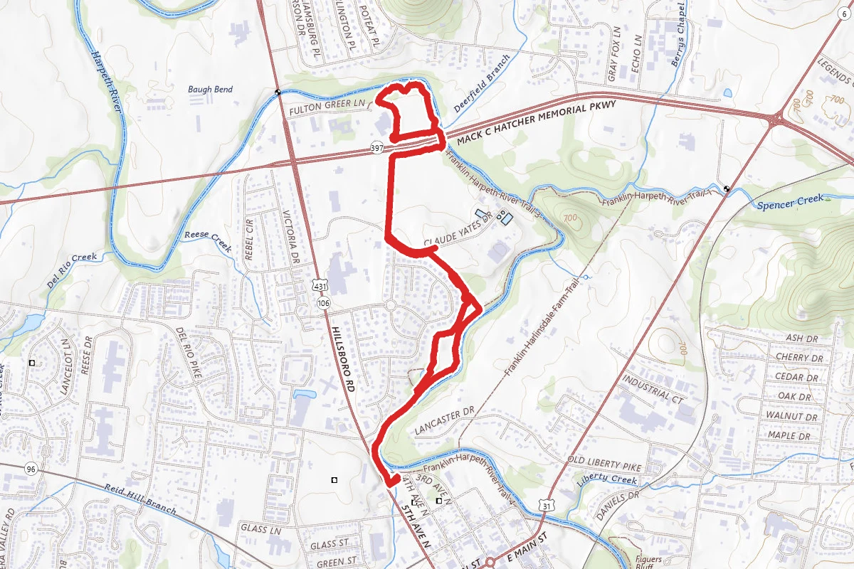 Harpeth River Trail and Judge Fulton Greer Park