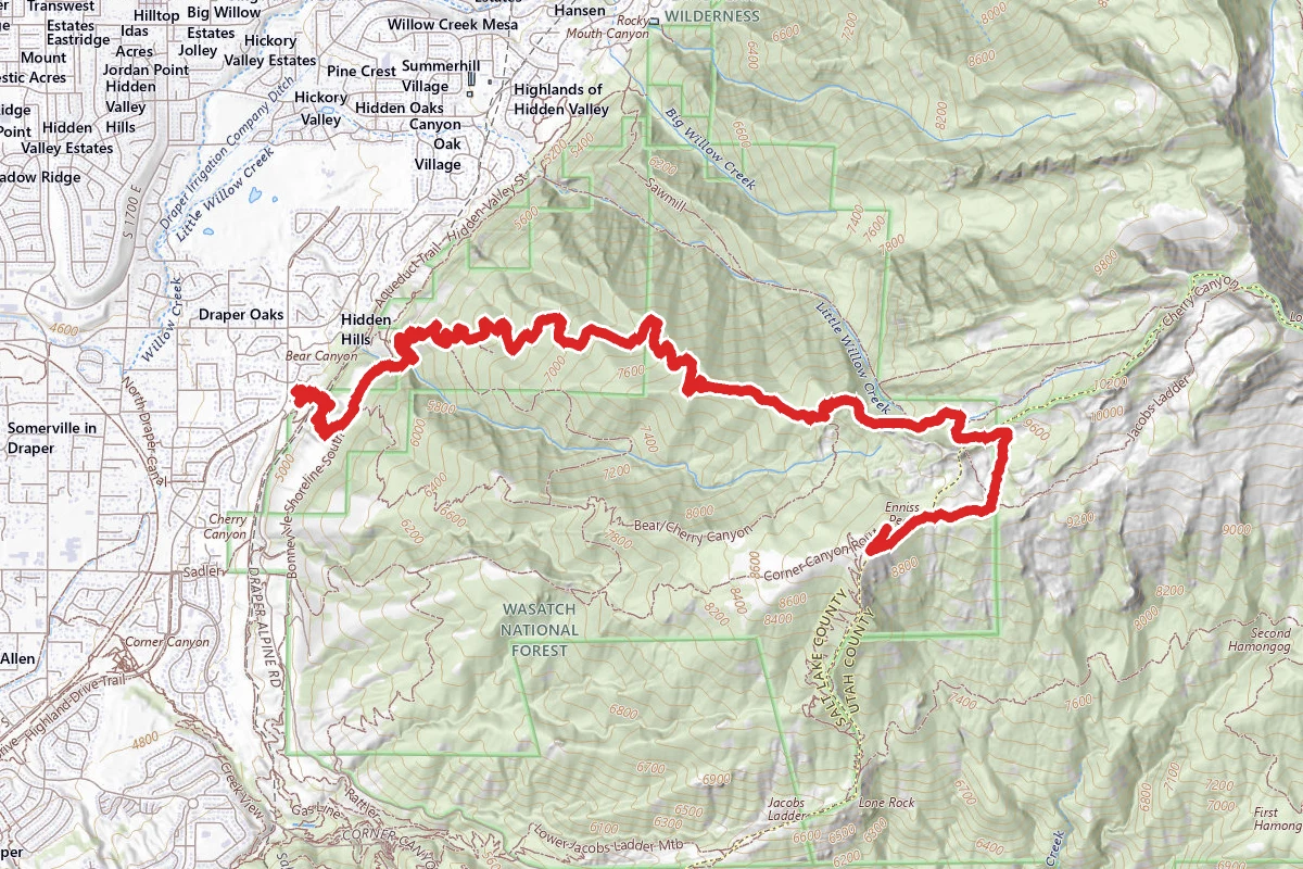 Enniss Peak via Cherry Canyon