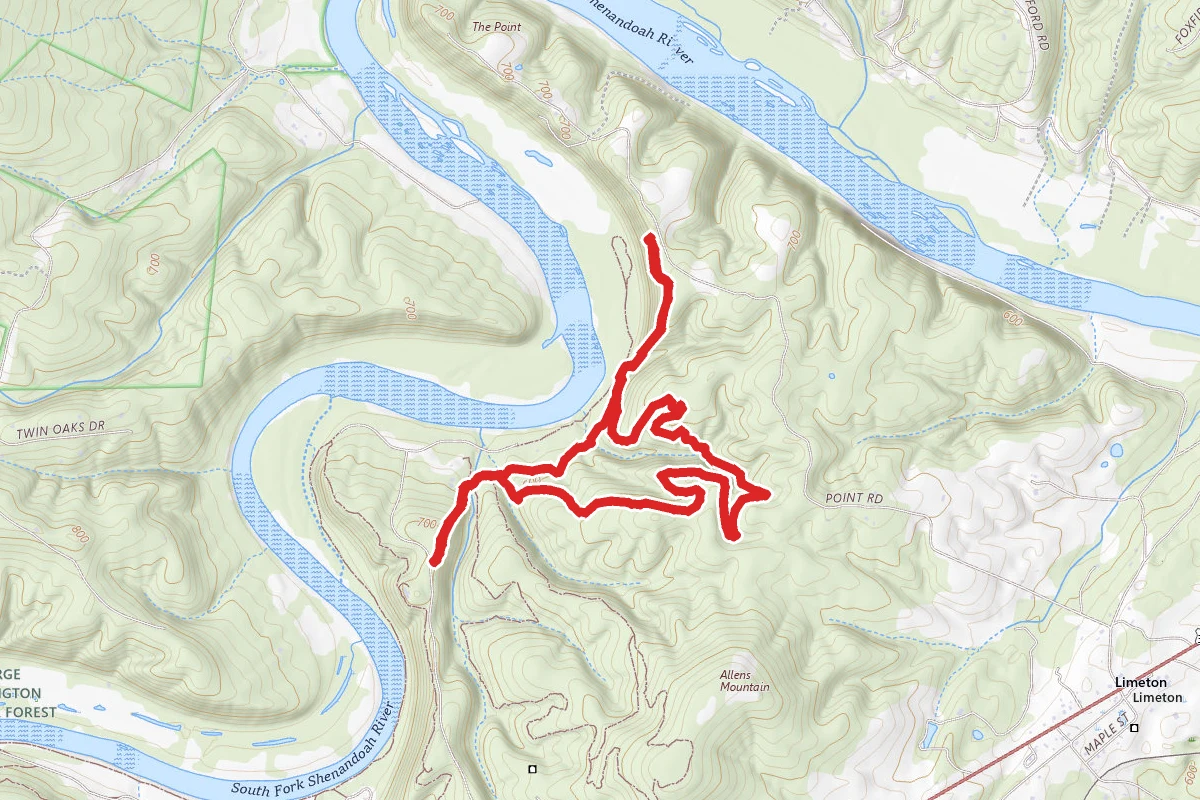 Point Trail to Wildcat Ridge Loop