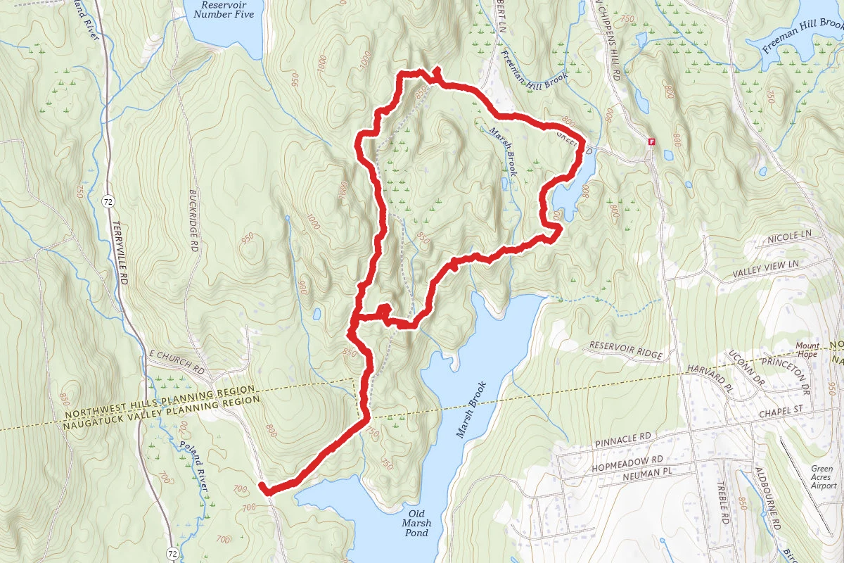 Mile of Ledges and Tory Den Trail