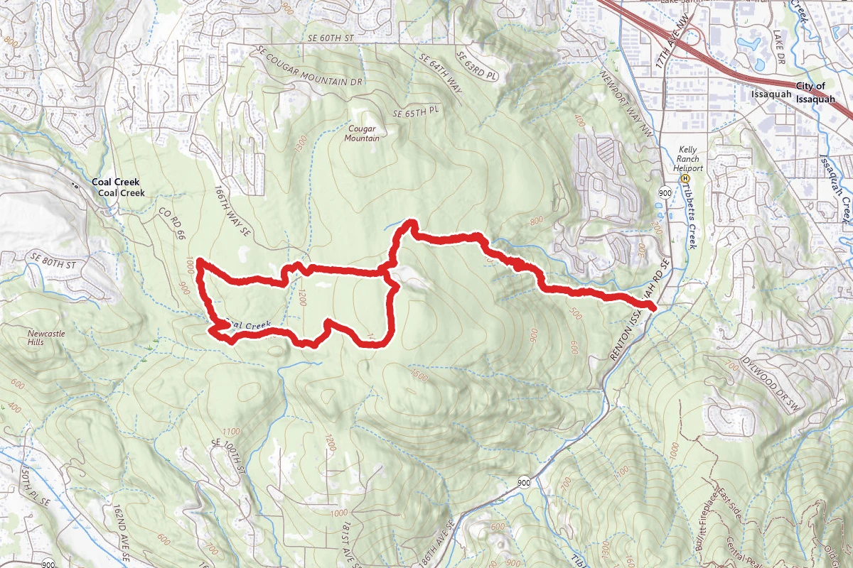 Bear Ridge Trail to Coal Creek Falls and Cave Hole Loop