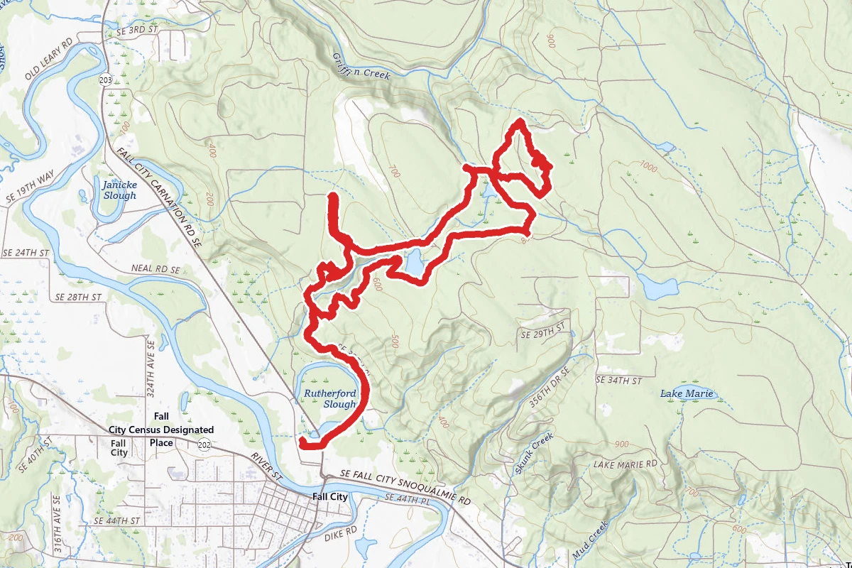 Middle Trail and Beaver Ponds Trail Loop