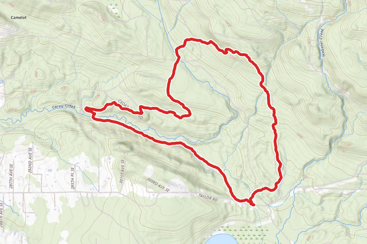 Elk Ridge and Carey Creek