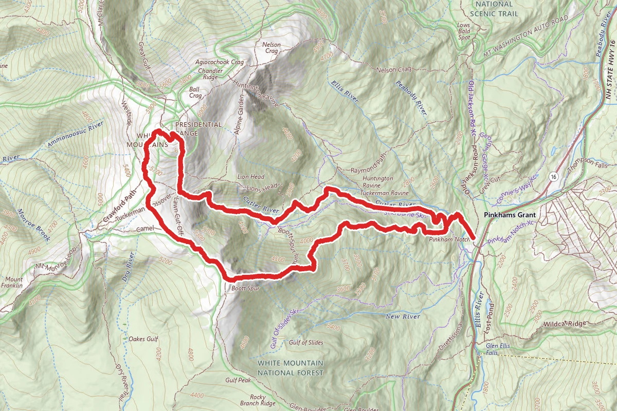 Mount Washington via Tuckermans Ravine and Boott Spur Trail