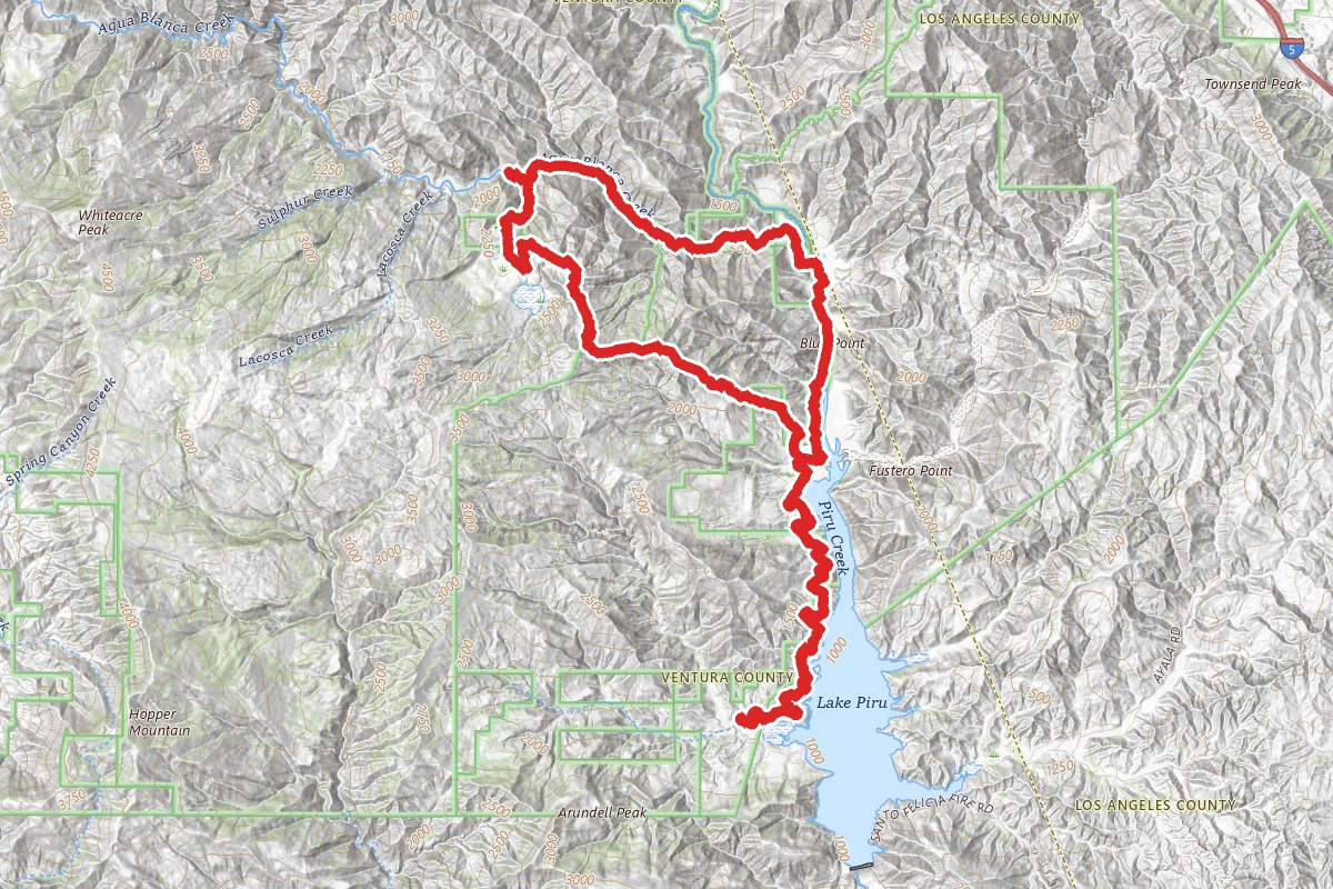 Devil's Gateway Via Lake Piru Loop Trail