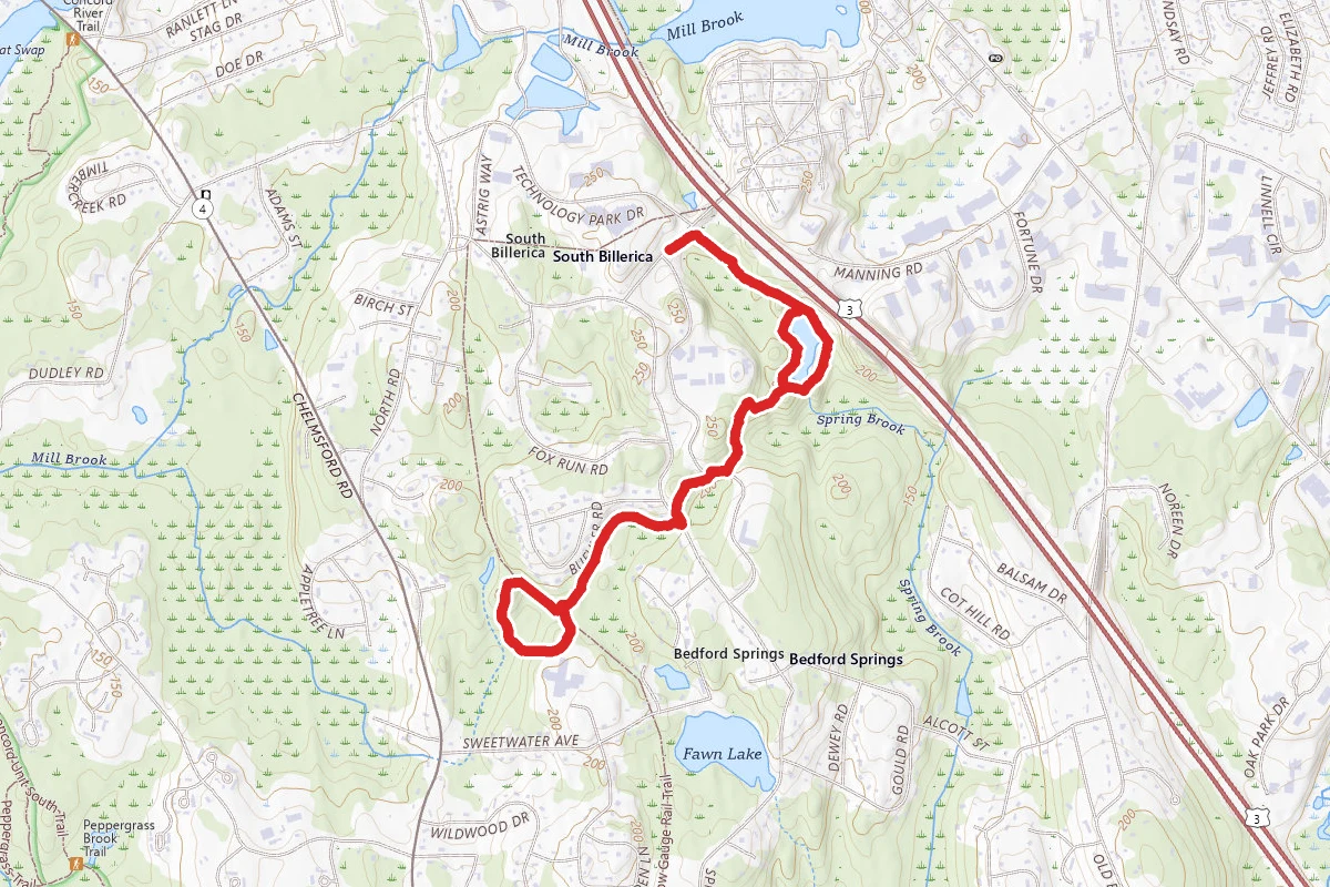 Bay Circuit Trail via Fitness Trail