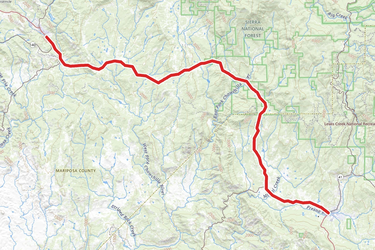 Oakhurst to Mariposa Scenic Drive