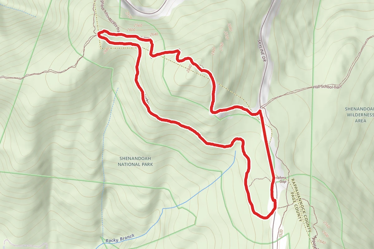 Byrds Nest Summit and Byrds Nest Shelter No. 4 via Appalachian Trail