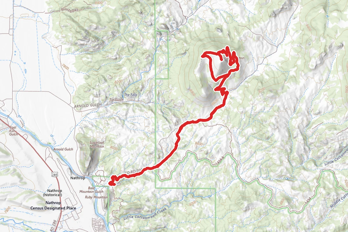 Bald Mountain via County Road 300