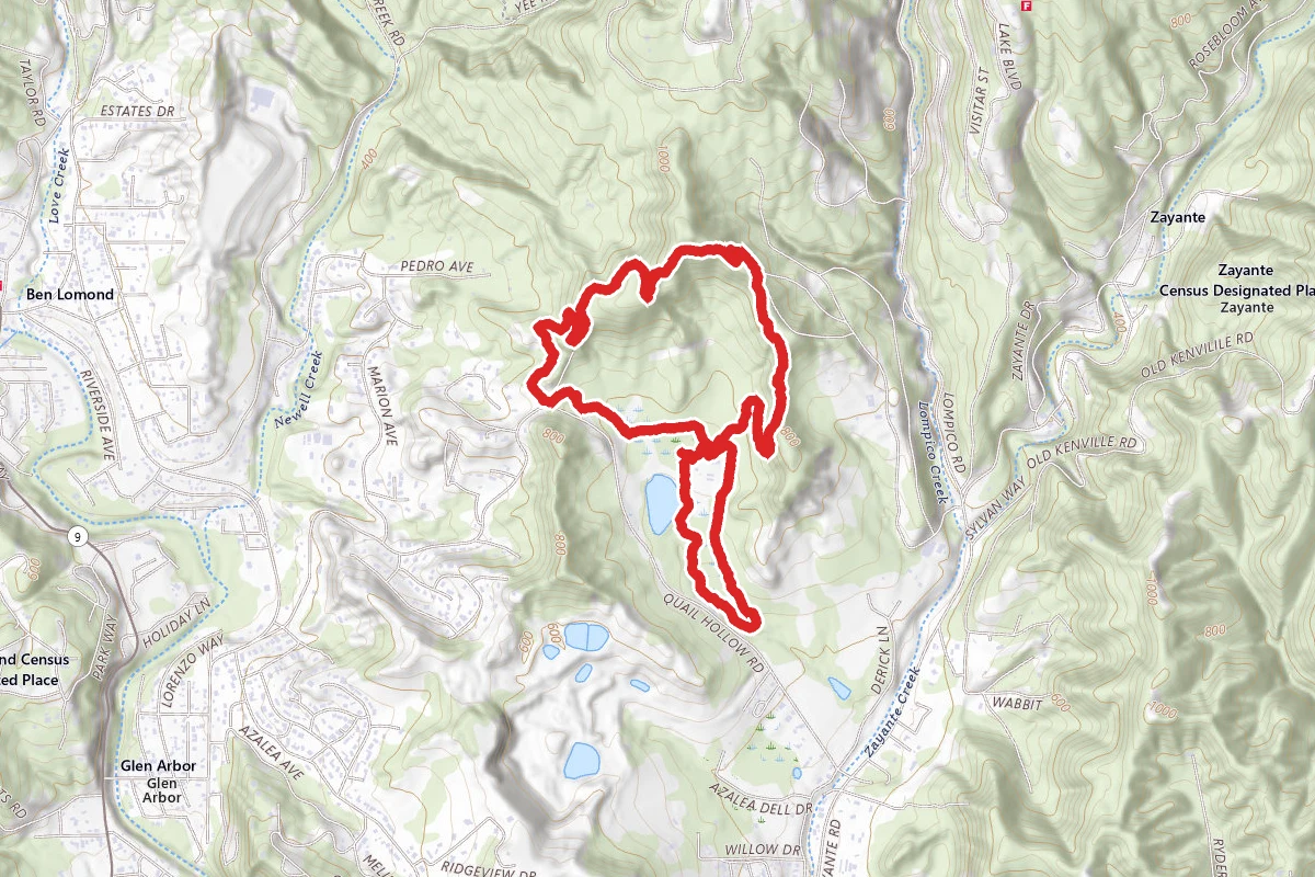 Sunset Trail to Woodrat Trail to Discovery Loop