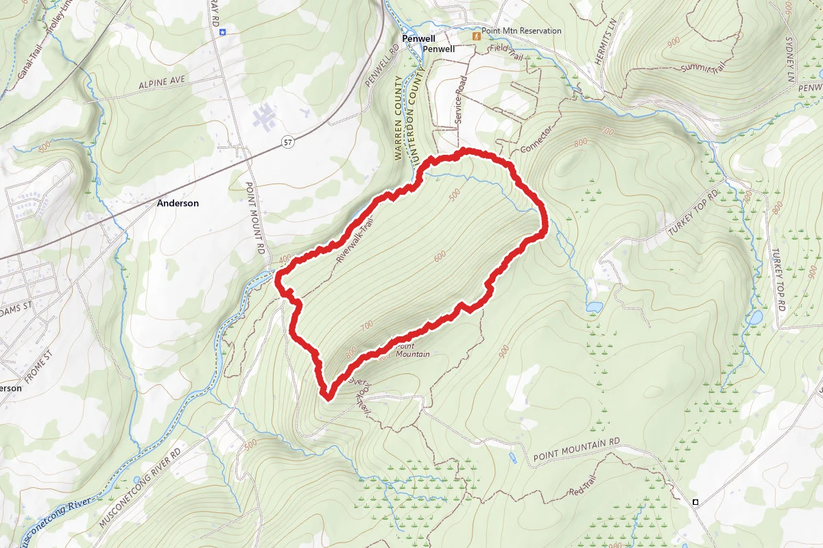 Point Mountain Peak to River Trail