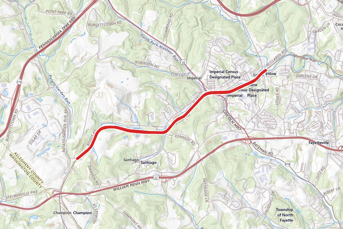 Montour Trail - Enlow to Boggs