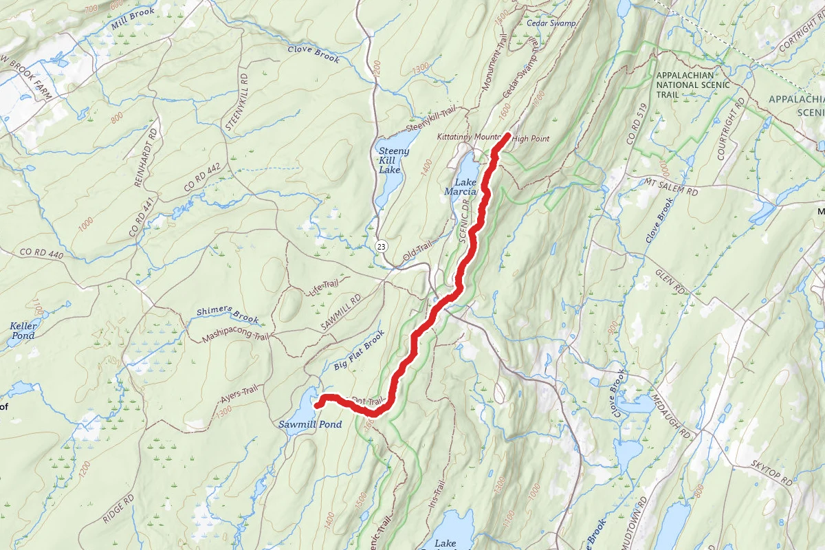 Sawmill Lake To Monument High Point