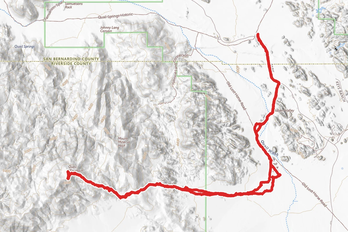 Quail Mountain Trail