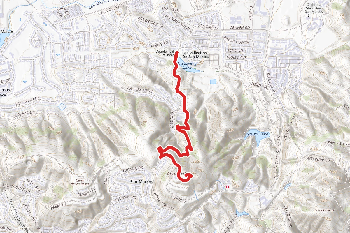 Discovery Lake to Double Peak