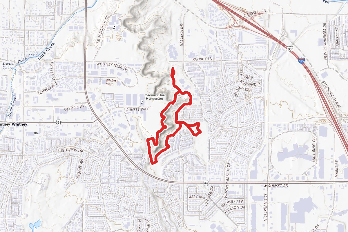 Whitney Mesa Nature Preserve Trail
