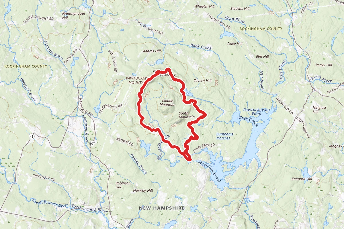 Round Pond, North Mountain and Shaw Trail Loop
