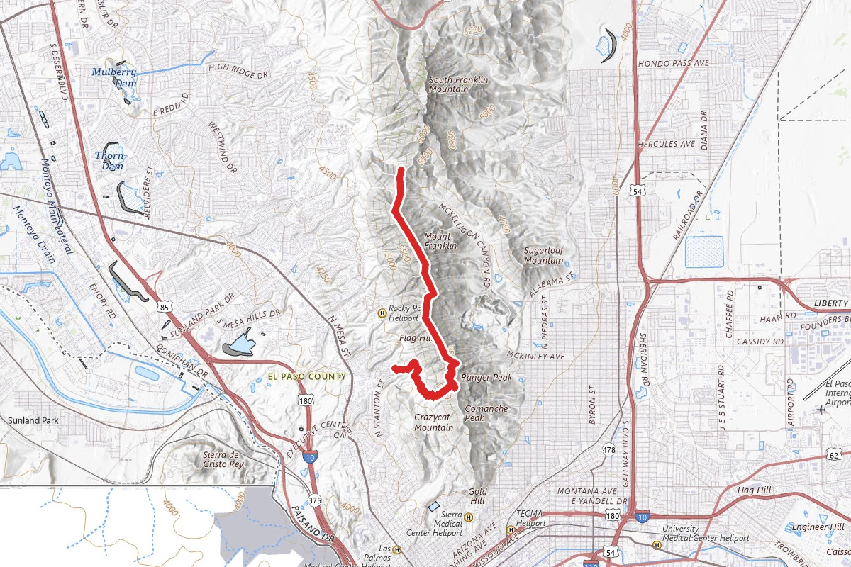 Franklin Mountains Ridgeline Hike