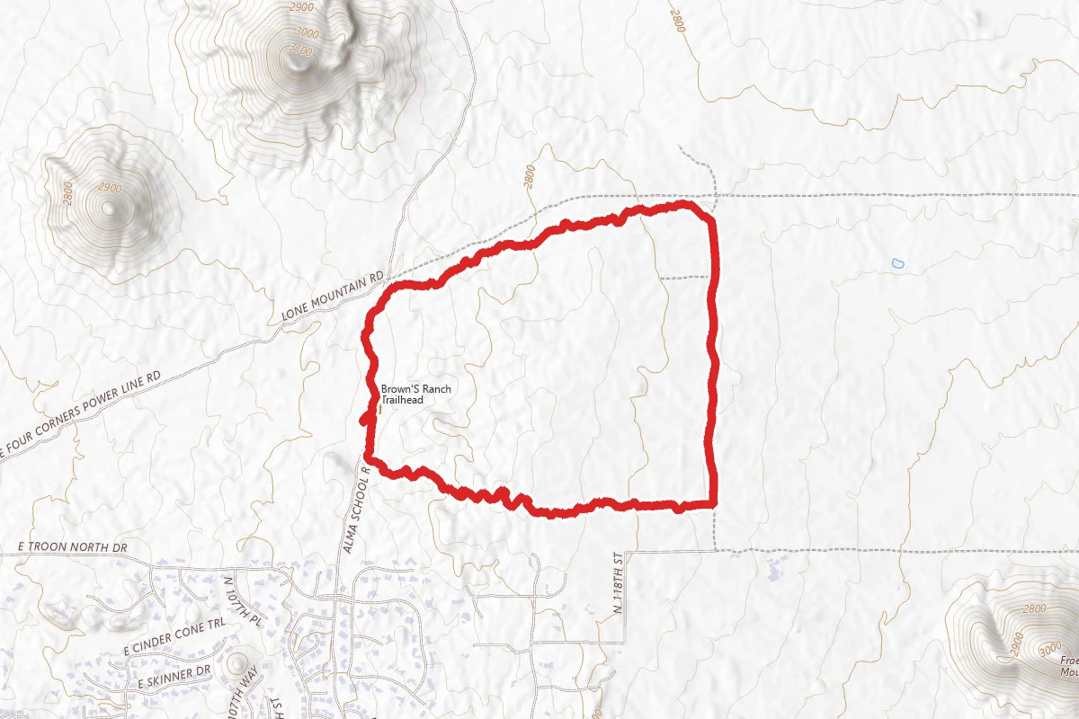 Latigo, 118th Street and Chuckwagon Trail Loop