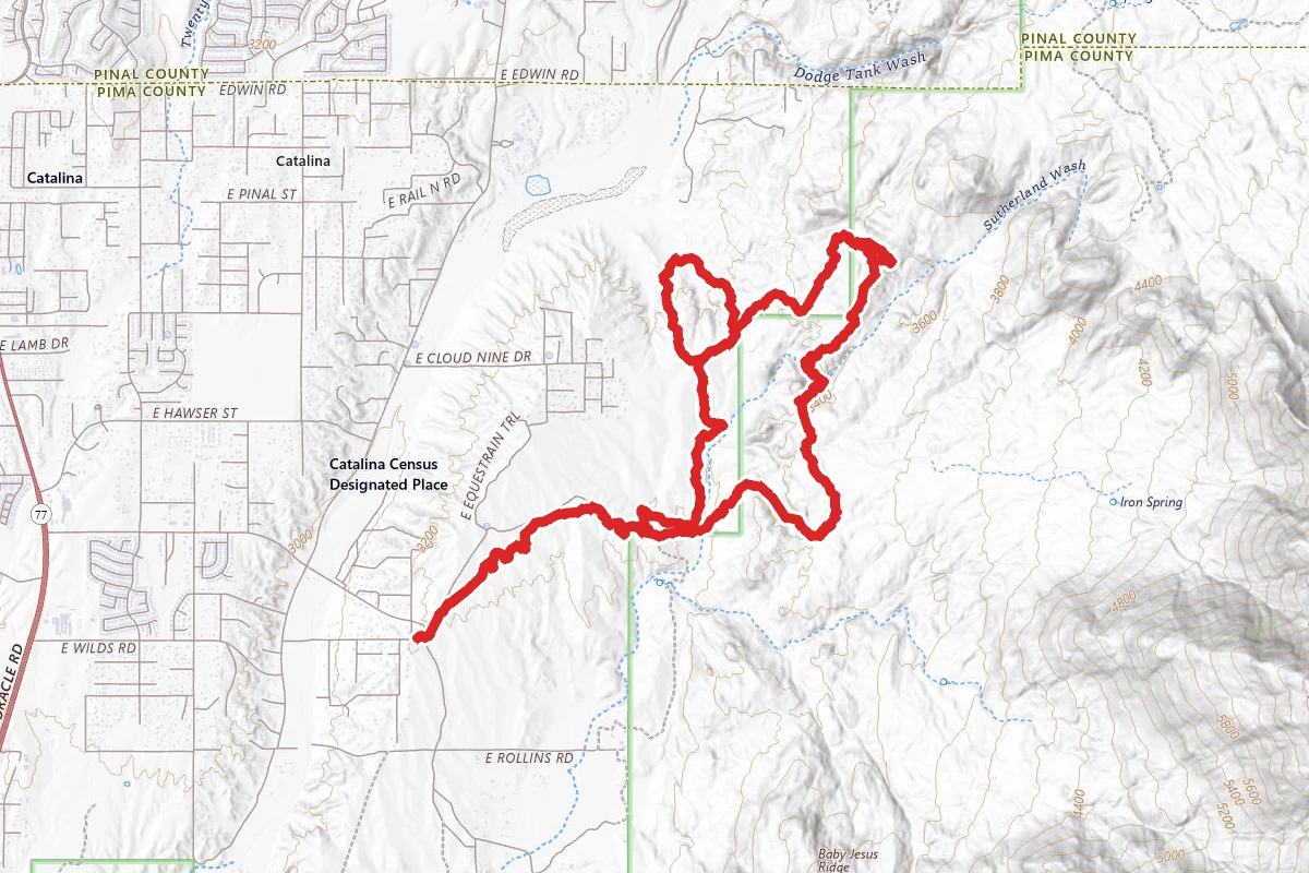 Golder Ranch, 50 Year Trail, and Middlegate Loop