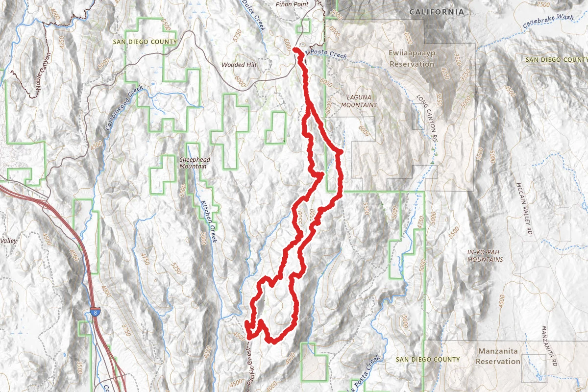 Long Canyon Loop Via Pacific Crest Trail