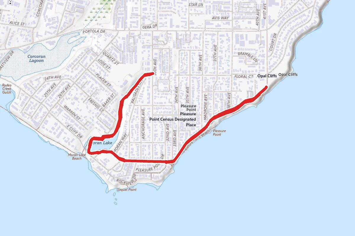 Moran Lake Trail to Pleasure Point