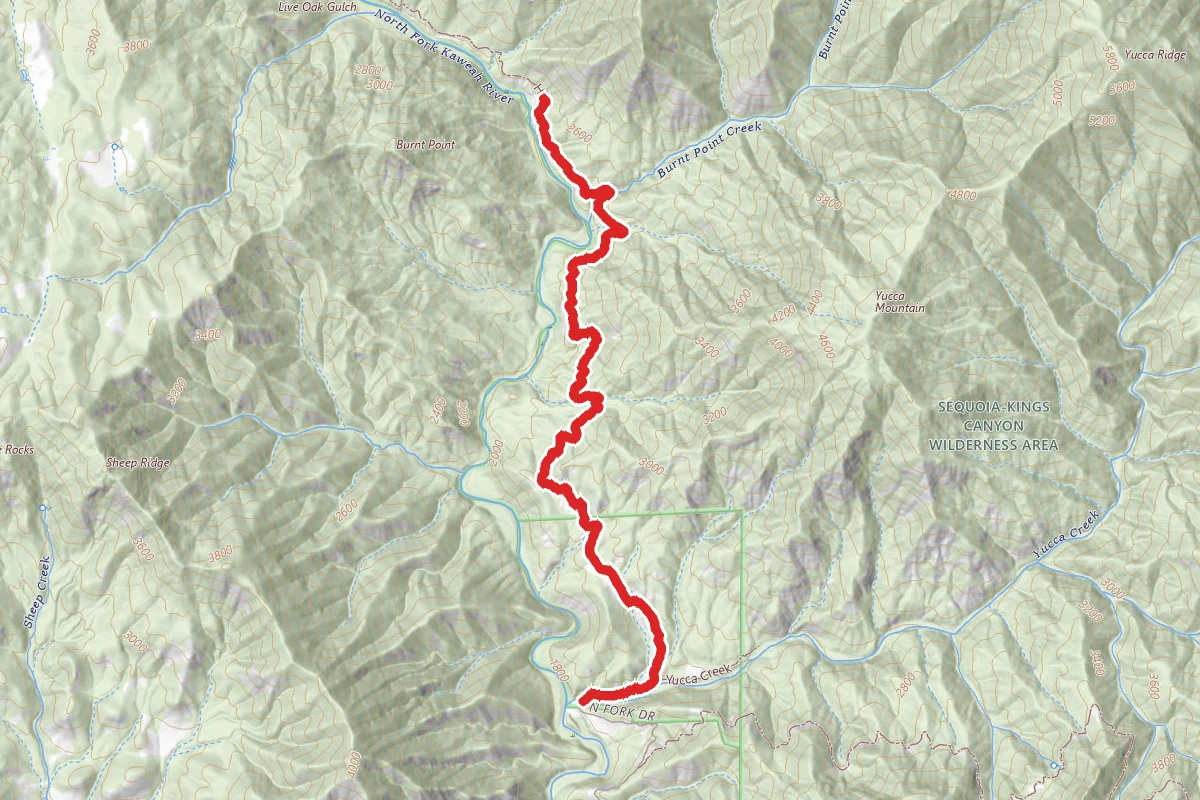 North Fork Koweah River Trail