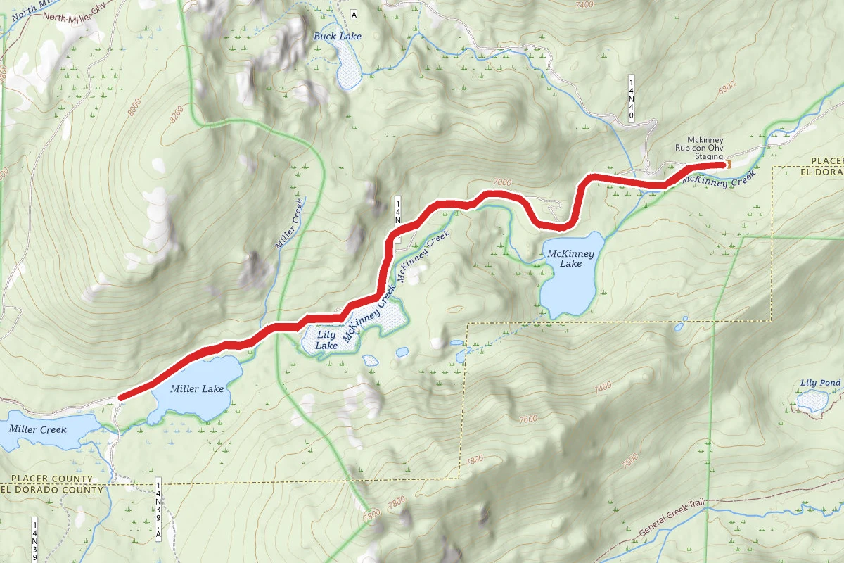 Lily Lake and Miller Creek Trail