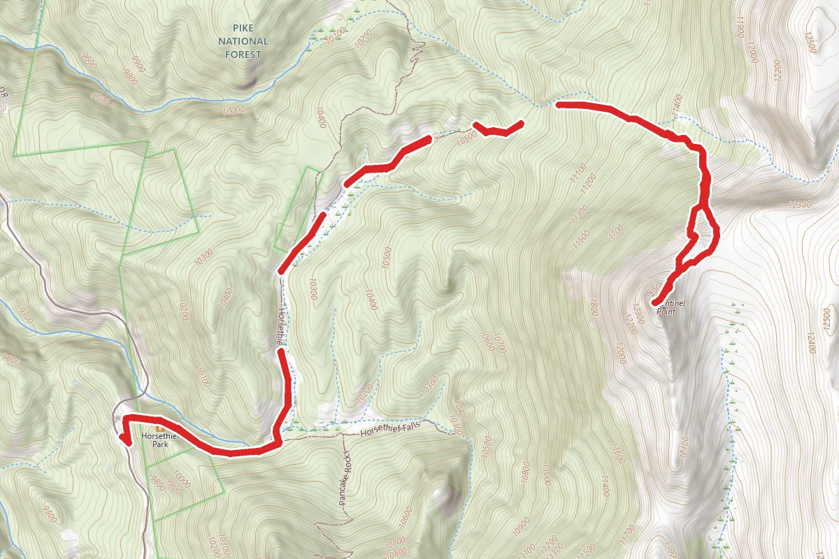 Sentinel Point via Horsethief to Devils Playground Trail