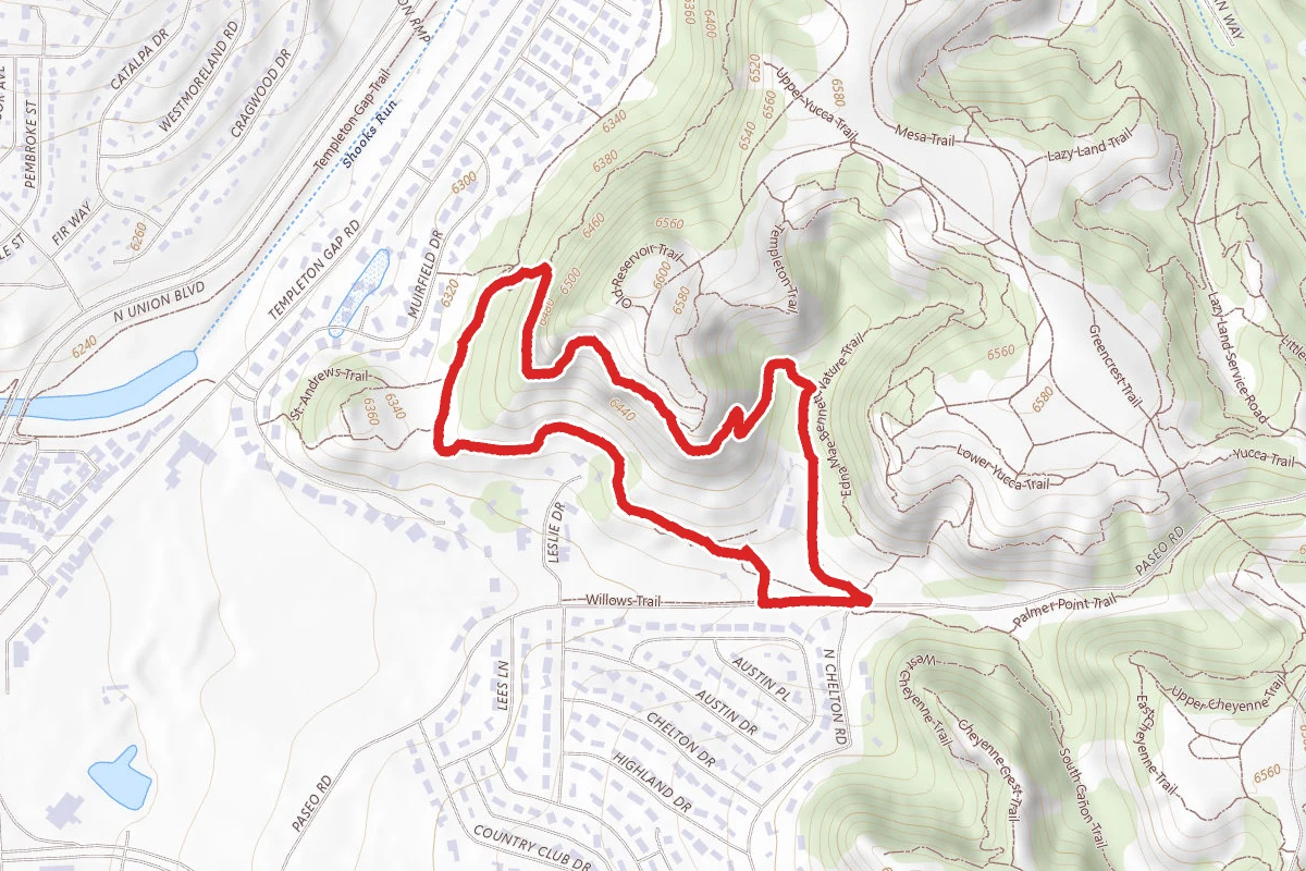 Palmer Point and Templeton Trail