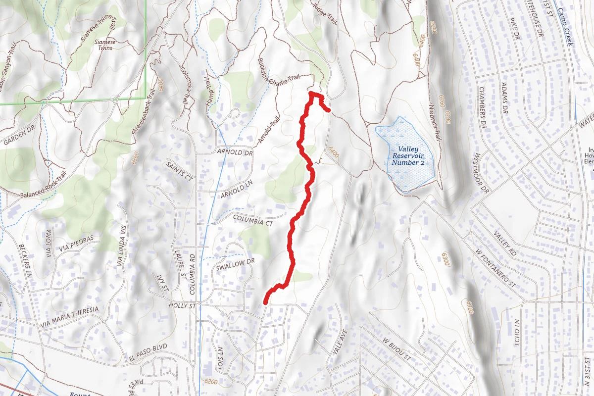 Old Colorado City Trail Via Buckskin Charlie Trail