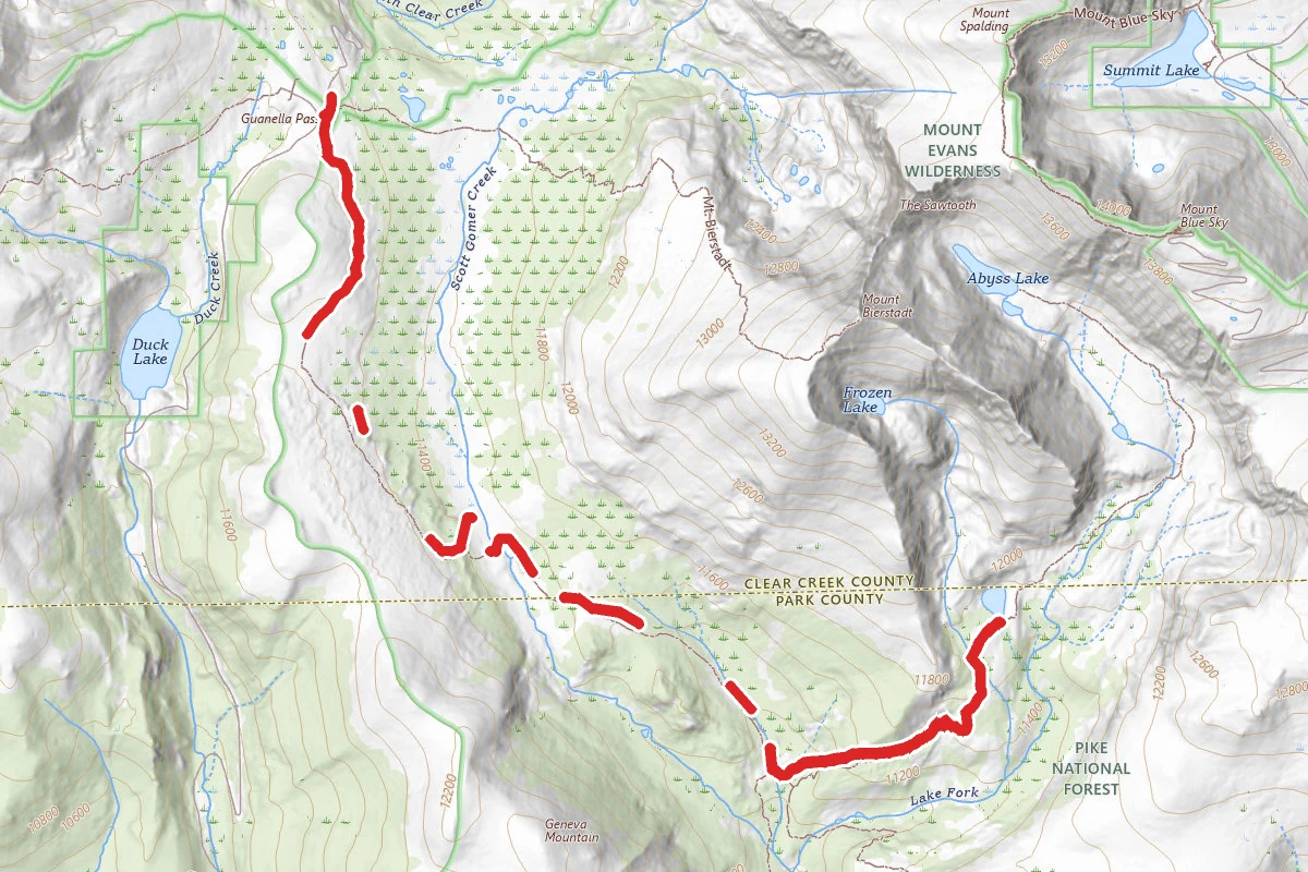 Guanella Pass, Rosalee Trail, Abyss Lake