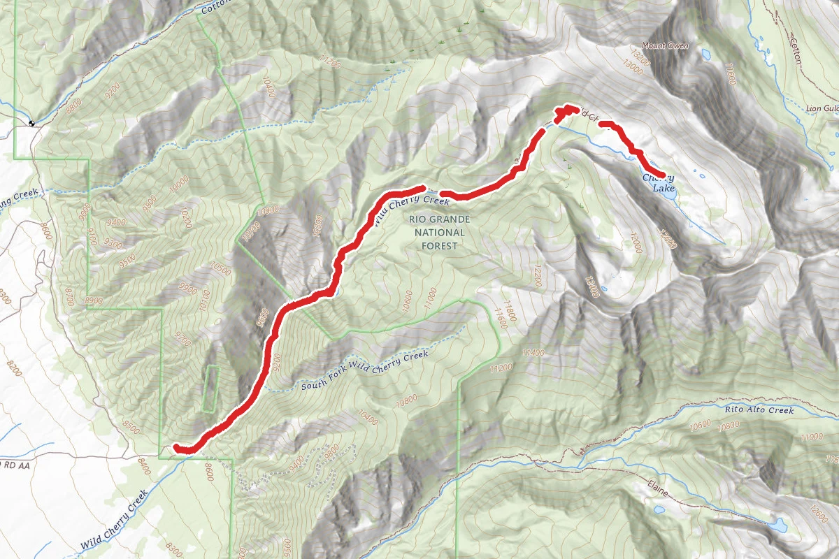 Wild Cherry Creek to Cherry Lake