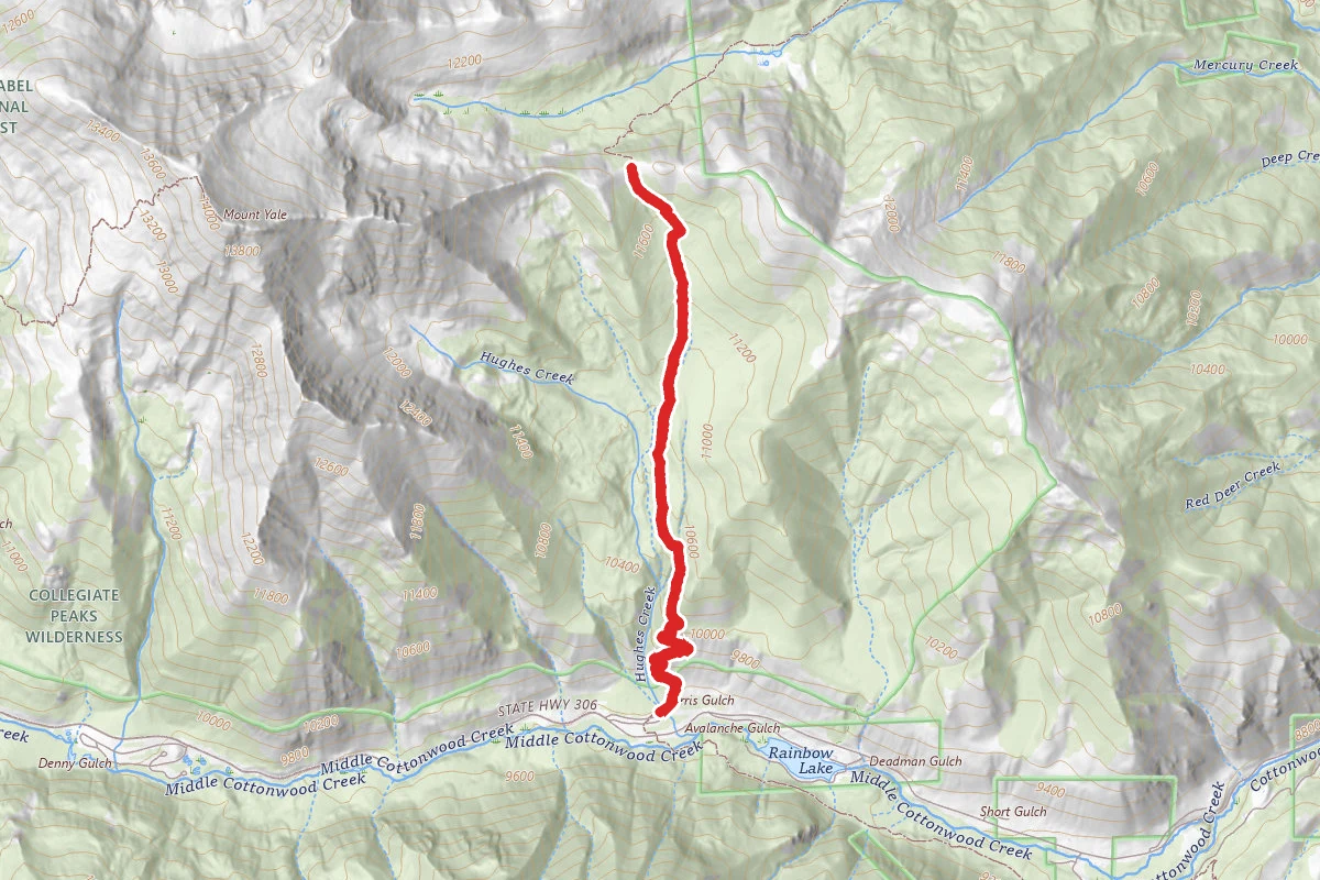 Avalanche Gulch via Main Range Trail