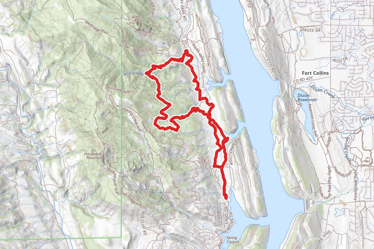 Swan Johnson to Sawmill to Shoreline Loop
