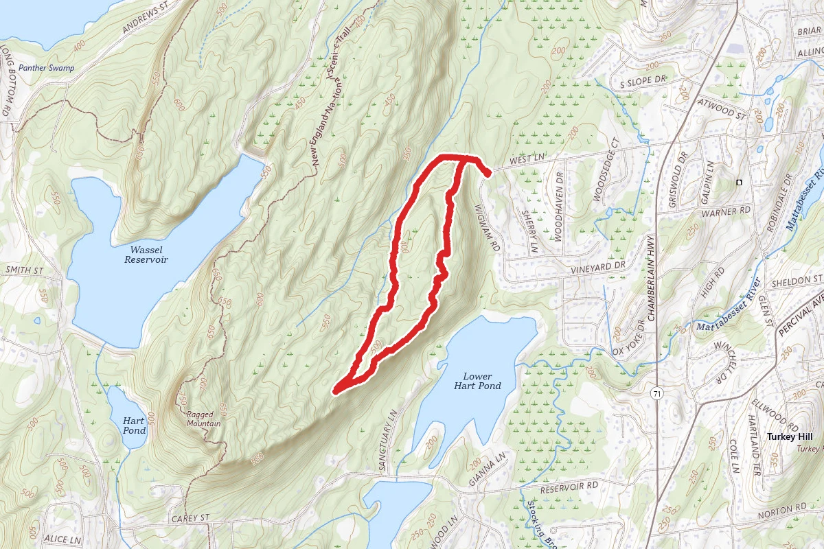 Ragged Mountain Red Loop