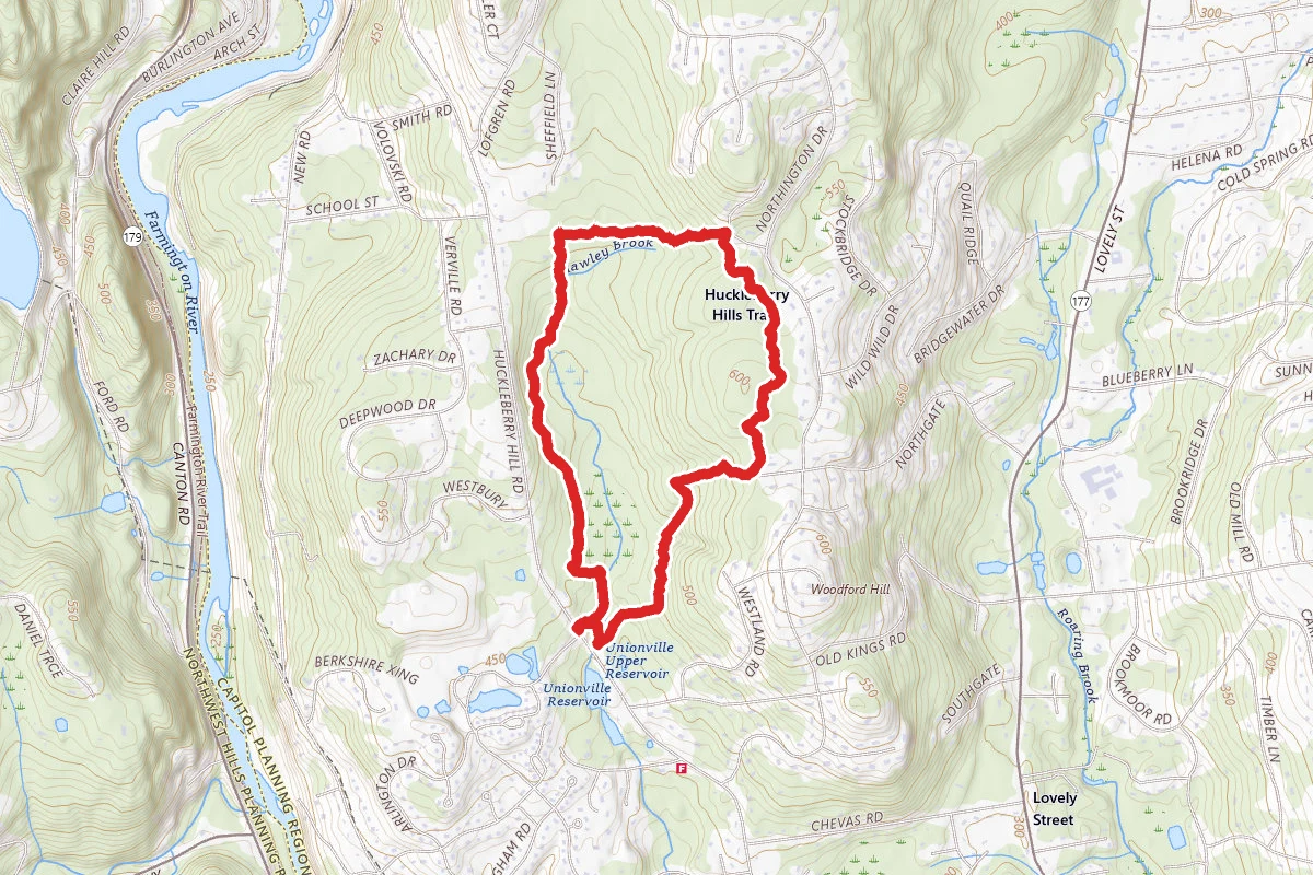 Huckleberry Hills Orange and Yellow Blazes Loop
