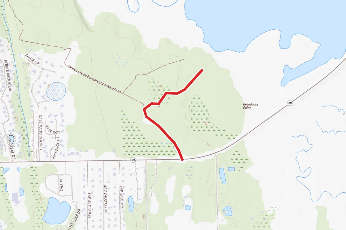 White Trail to Group Camping Site