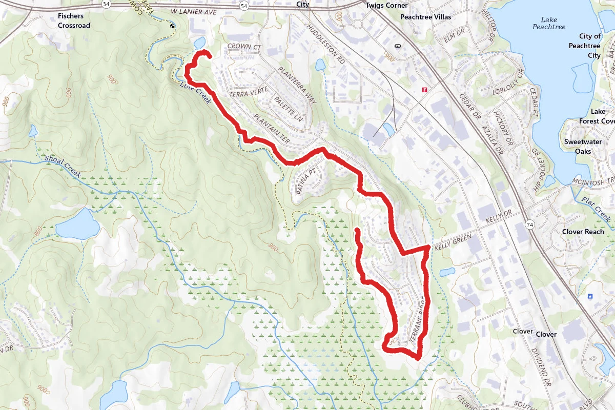 Line Creek to Lake Mac Trail