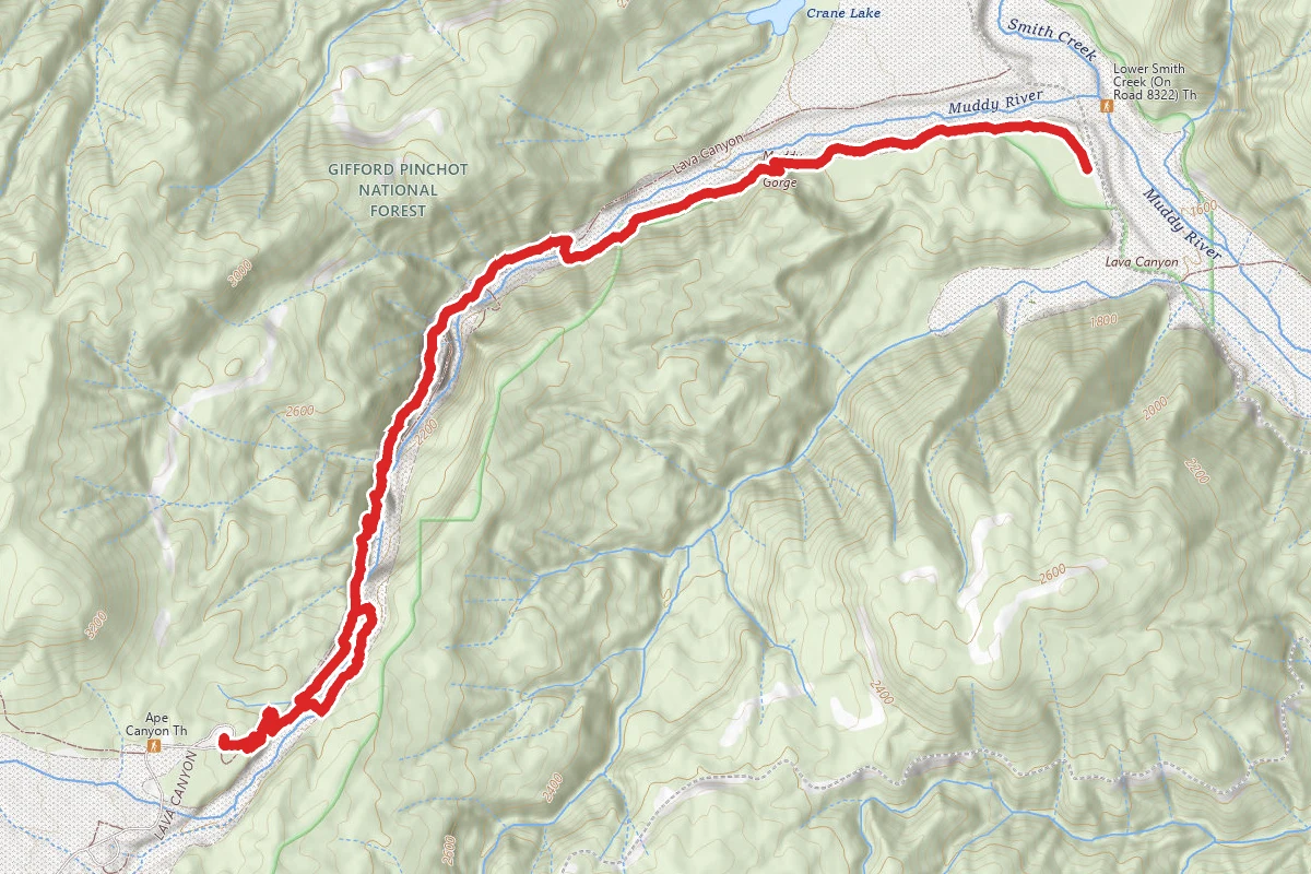 Lava Canyon Trail