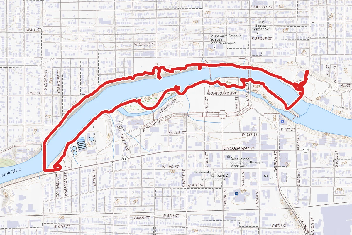 Mishawaka Riverwalk Loop