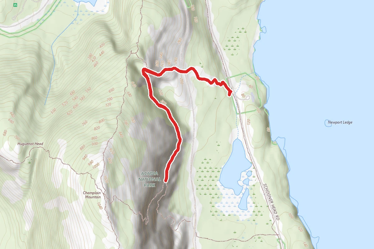 Orange and Black Path Trail