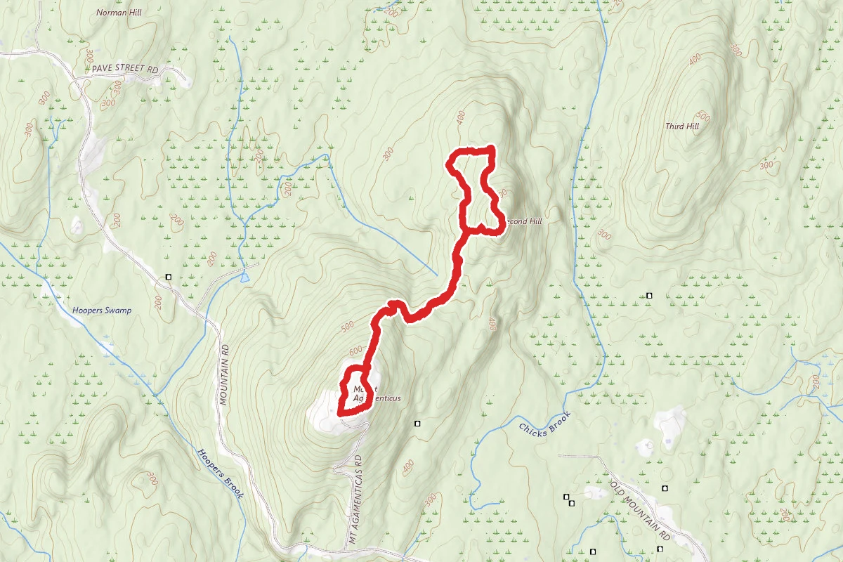 Second Hill via Sweet Fern Trail