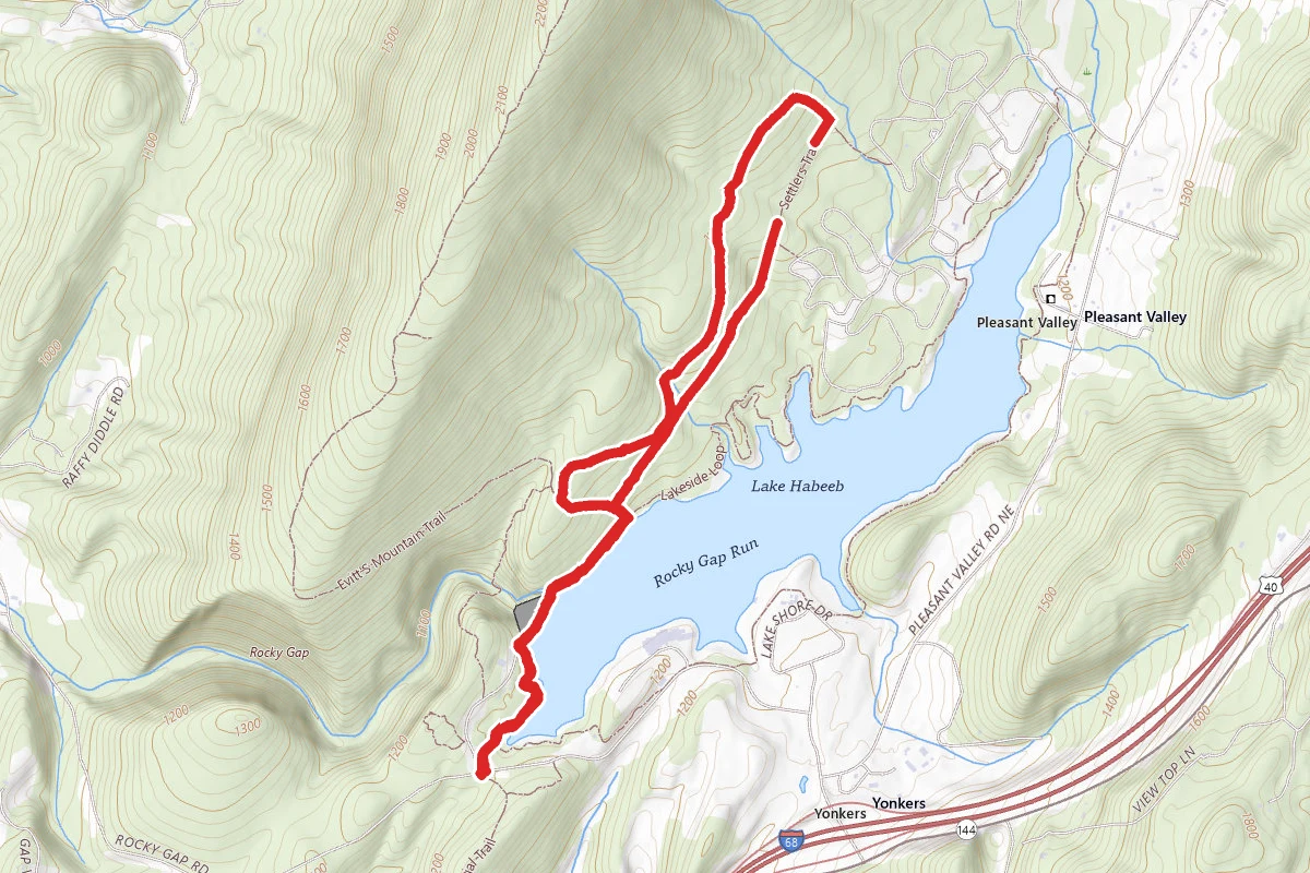 Rocky Trail and Settler's Trail, Rocky Gap
