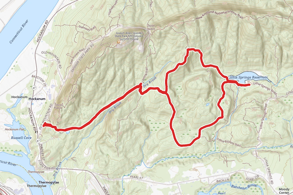 Black Rock and Lithia Springs Loop via Dry Brooks Trail