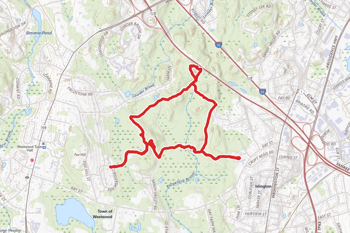 Lowell Woods and Sandy Valley Loop