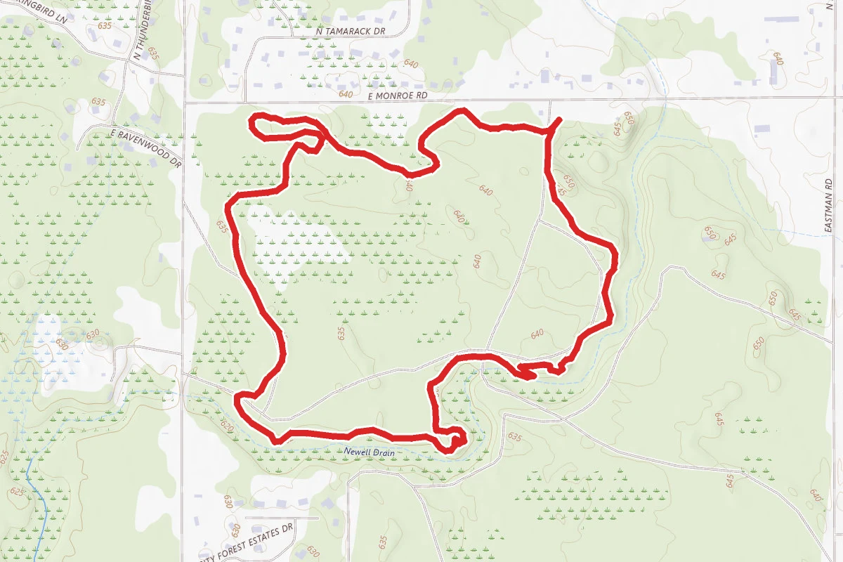 Midland City Forest North Bike Loop